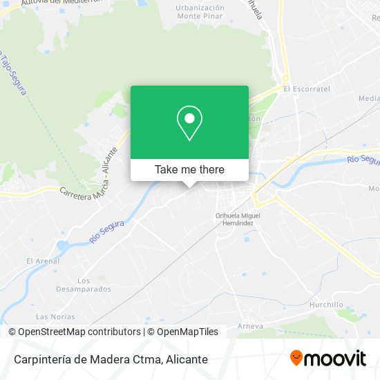 Carpintería de Madera Ctma map