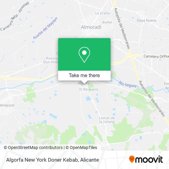 Algorfa New York Doner Kebab map