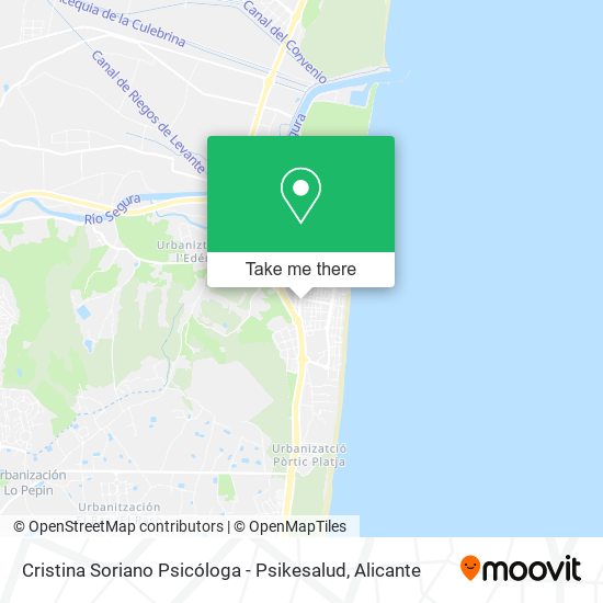mapa Cristina Soriano Psicóloga - Psikesalud
