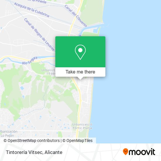 Tintorería Vitsec map