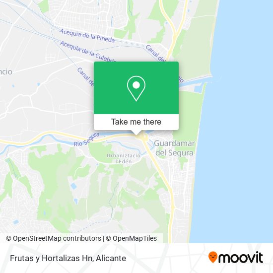 Frutas y Hortalizas Hn map