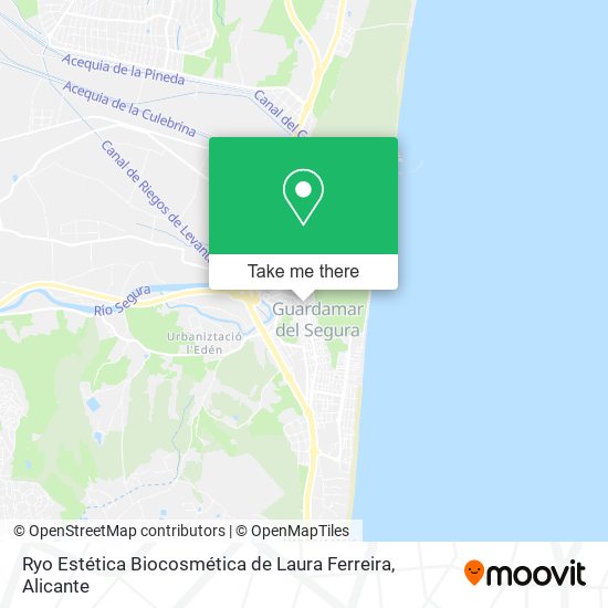 mapa Ryo Estética Biocosmética de Laura Ferreira