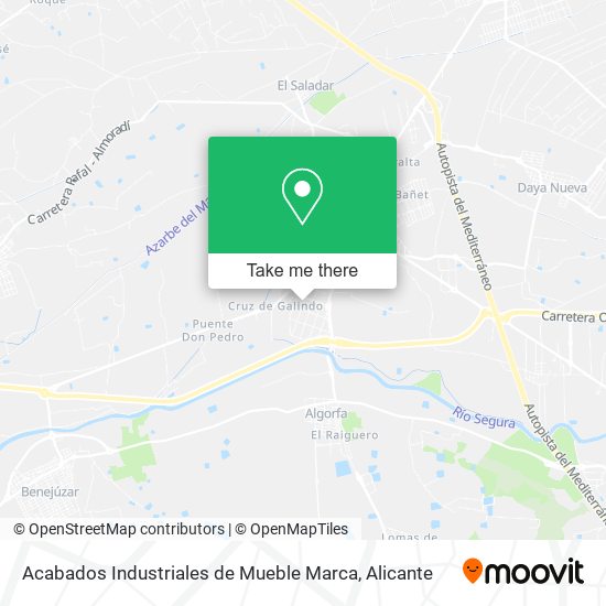 Acabados Industriales de Mueble Marca map