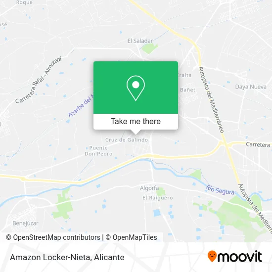 Amazon Locker-Nieta map