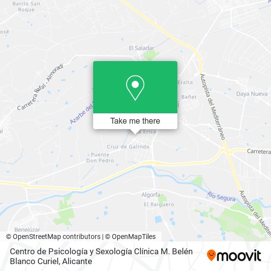 Centro de Psicología y Sexología Clínica M. Belén Blanco Curiel map