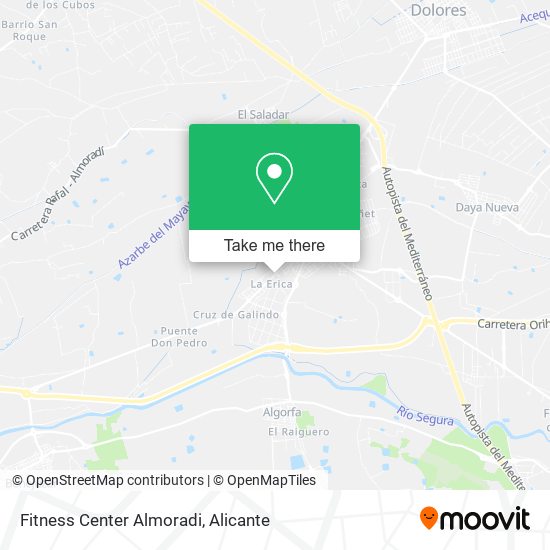 Fitness Center Almoradi map