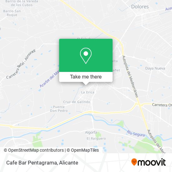 Cafe Bar Pentagrama map