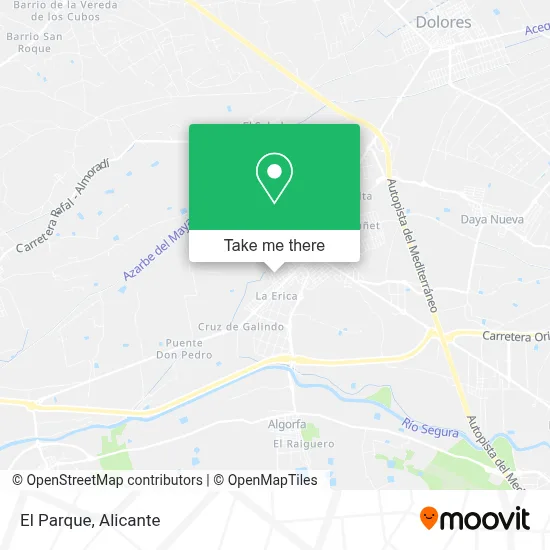 El Parque map