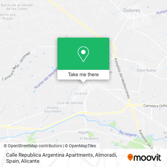 Calle Republica Argentina Apartments, Almoradi, Spain map