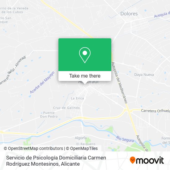 Servicio de Psicología Domiciliaria Carmen Rodríguez Montesinos map