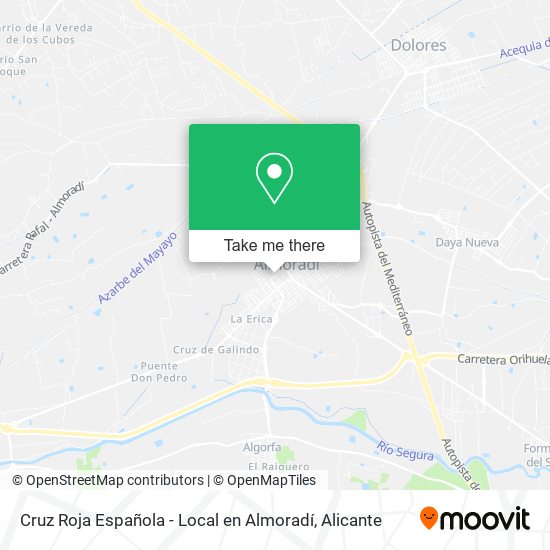 Cruz Roja Española - Local en Almoradí map