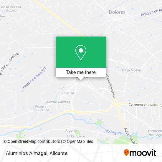 Aluminios Almagal map