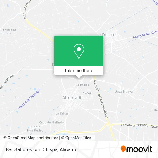 Bar Sabores con Chispa map