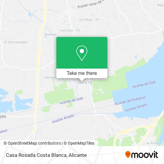 Casa Rosada Costa Blanca map
