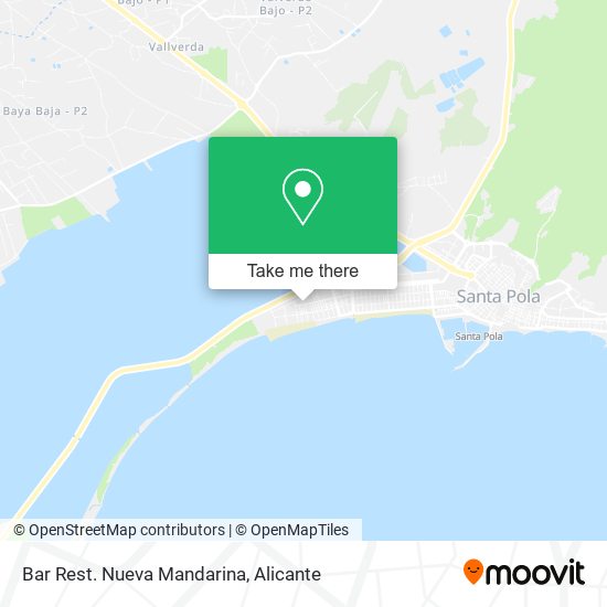 Bar Rest. Nueva Mandarina map