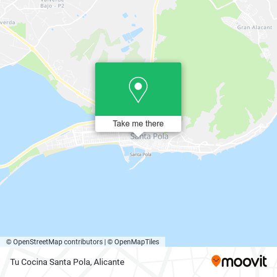 Tu Cocina Santa Pola map