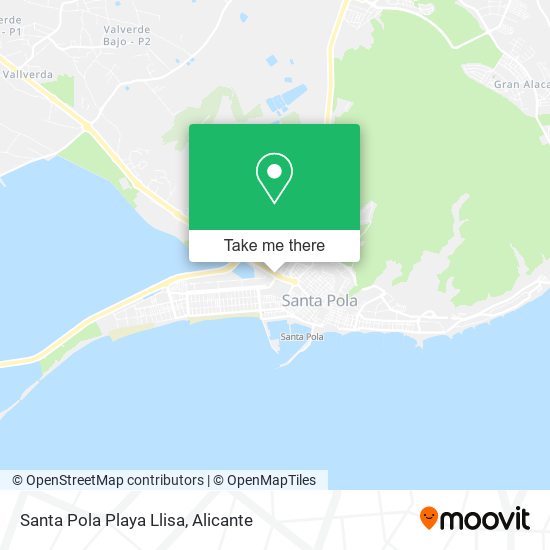 Santa Pola Playa Llisa map