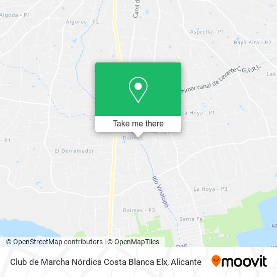 Club de Marcha Nórdica Costa Blanca Elx map