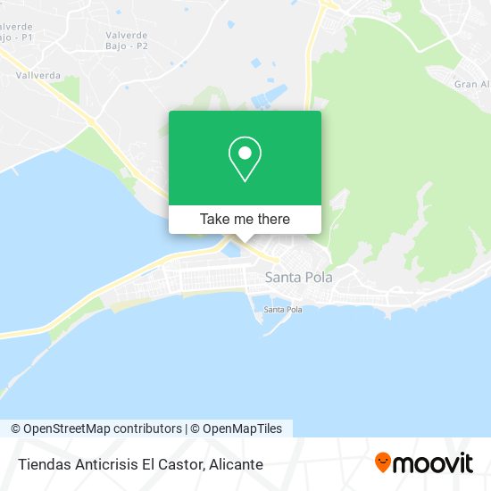 Tiendas Anticrisis El Castor map