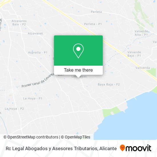 mapa Rc Legal Abogados y Asesores Tributarios