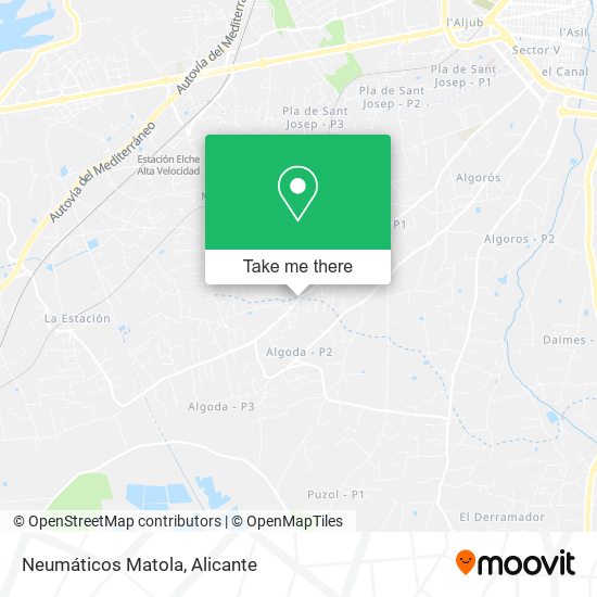 Neumáticos Matola map
