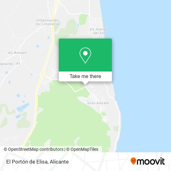 El Portón de Elisa map