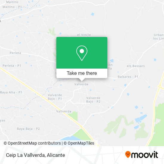 mapa Ceip La Vallverda