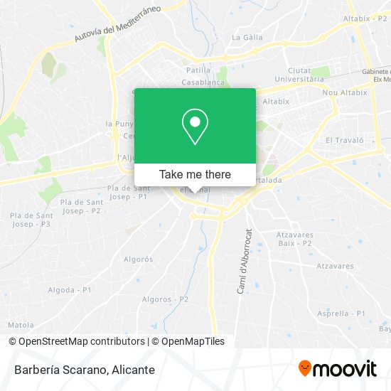 Barbería Scarano map