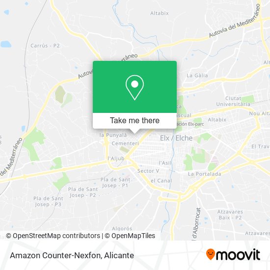 Amazon Counter-Nexfon map