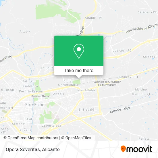 Opera Severitas map