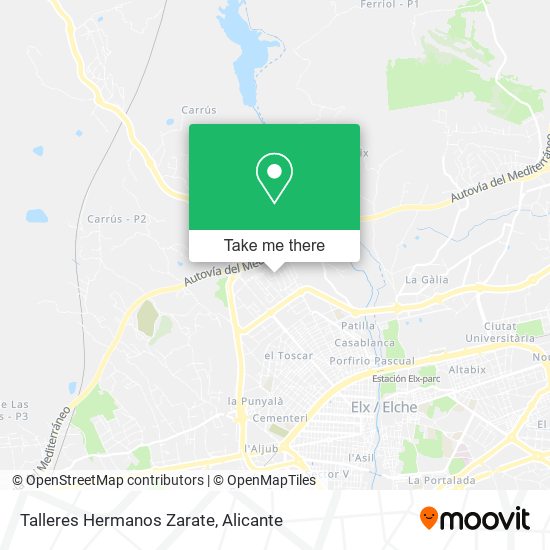 Talleres Hermanos Zarate map