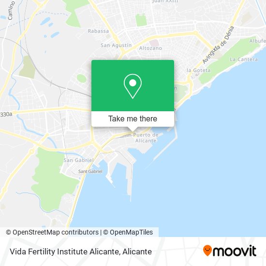 Vida Fertility Institute Alicante map