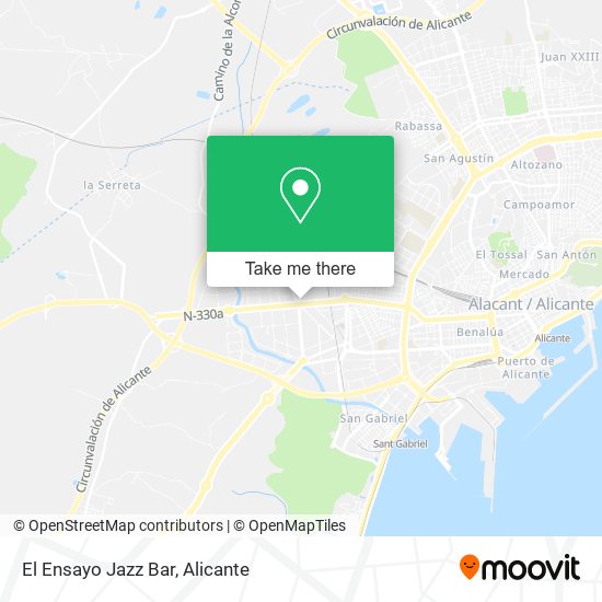 mapa El Ensayo Jazz Bar