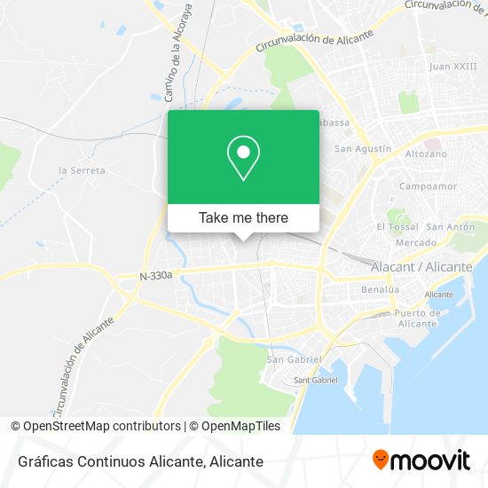 Gráficas Continuos Alicante map