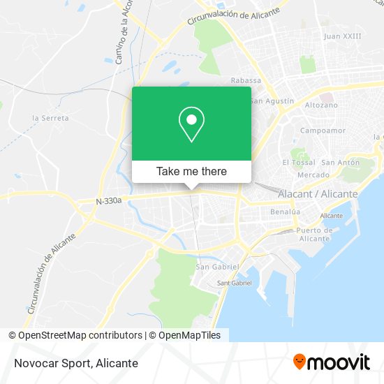 Novocar Sport map