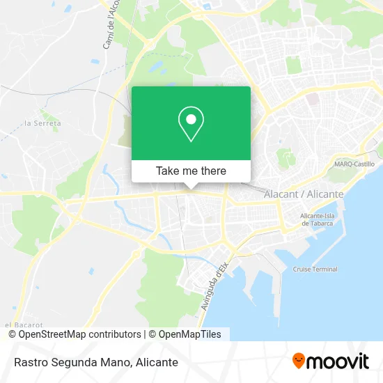 Rastro Segunda Mano map