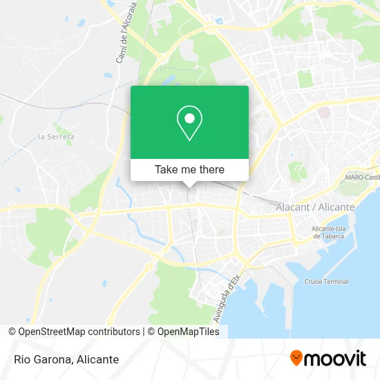 Rio Garona map