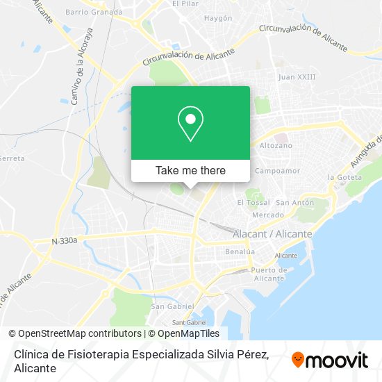 Clínica de Fisioterapia Especializada Silvia Pérez map
