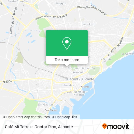 Café Mi Terraza Doctor Rico map