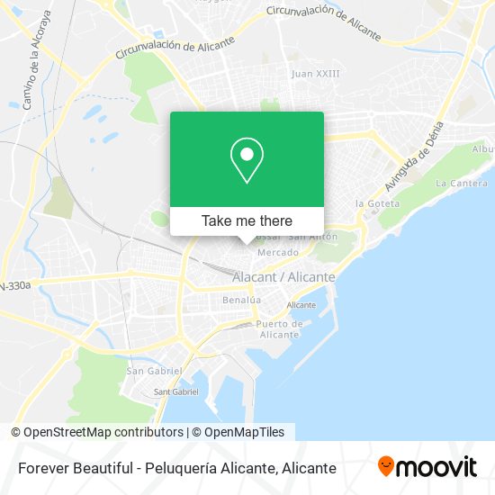 Forever Beautiful - Peluquería Alicante map