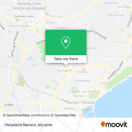 Heladería Nevero map