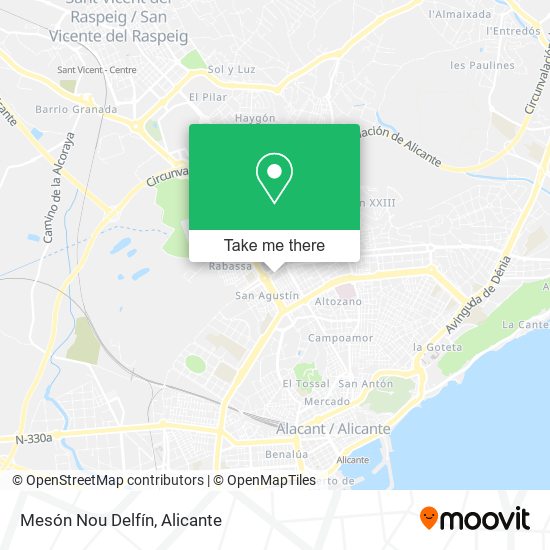 Mesón Nou Delfín map