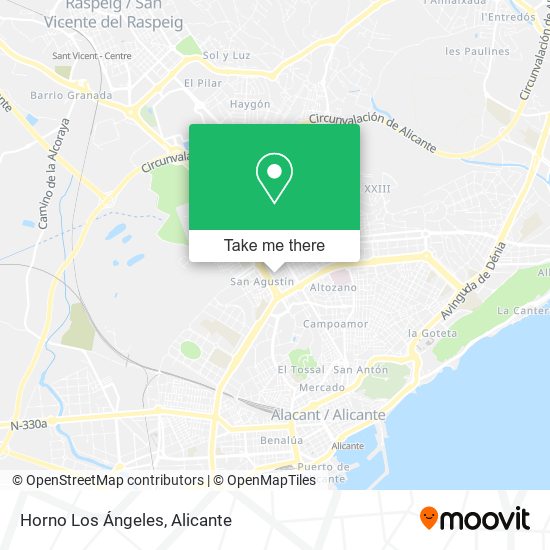 Horno Los Ángeles map