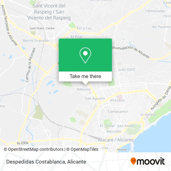Despedidas Costablanca map