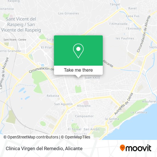 Clínica Virgen del Remedio map