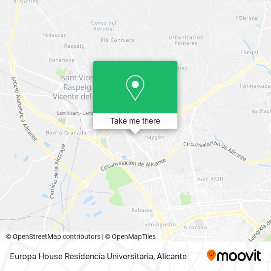 Europa House Residencia Universitaria map