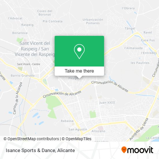 Isance Sports & Dance map