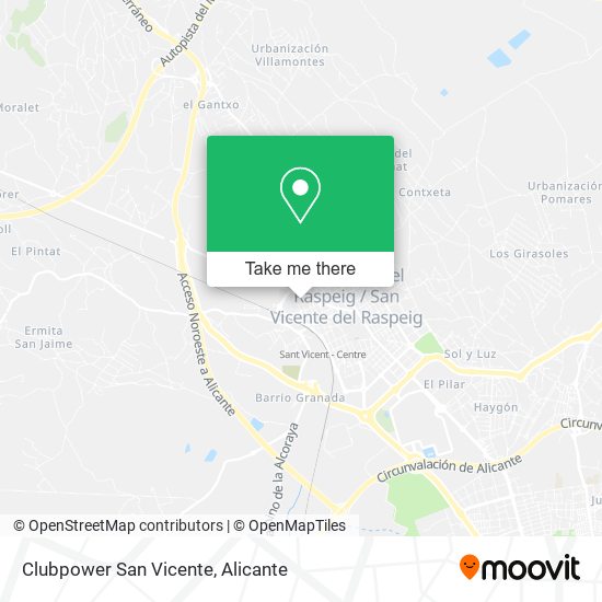 Clubpower San Vicente map