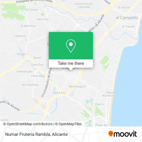 Numar Frutería Rambla map
