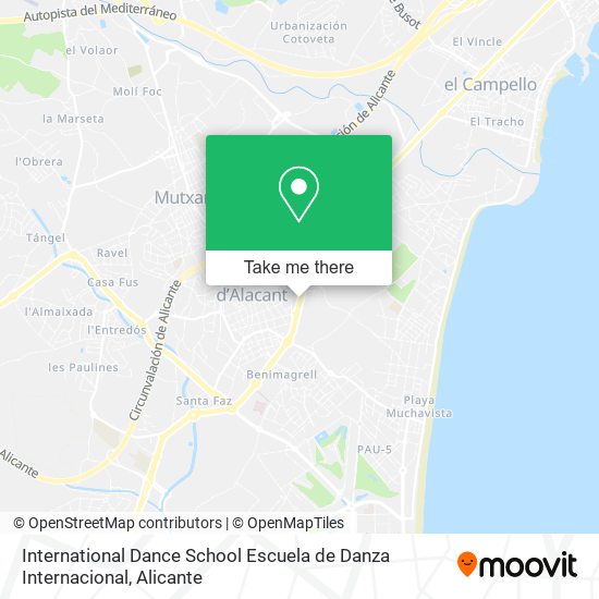 International Dance School Escuela de Danza Internacional map